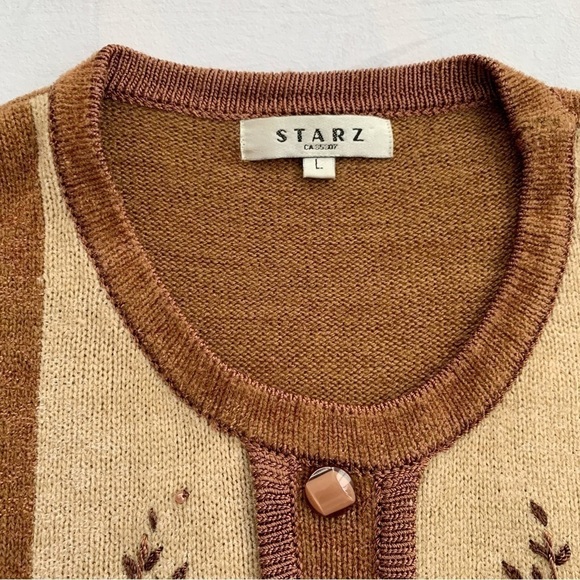 #093 Vintage Angora Wool grandma sweater size L - Picture 5 of 14